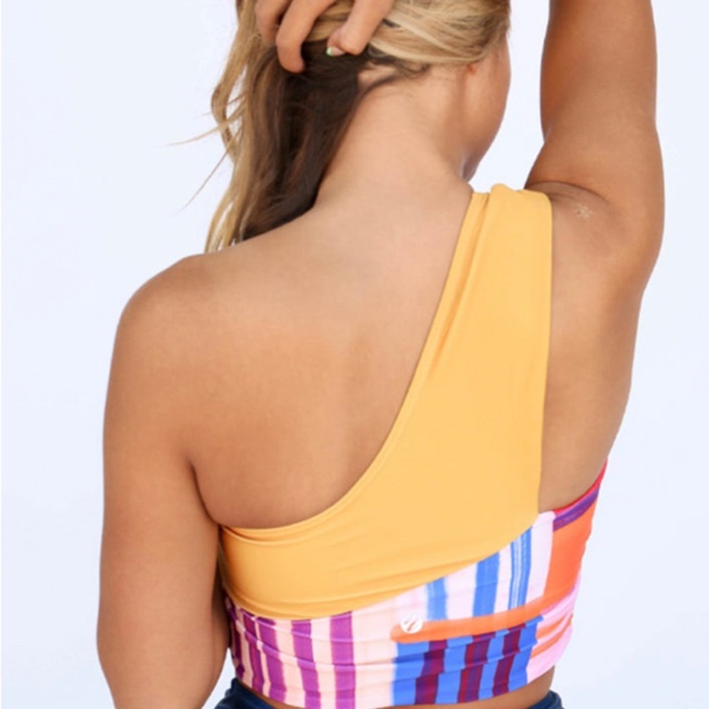 Colorful Patchwork Bikini Top - Picture 2 of 6